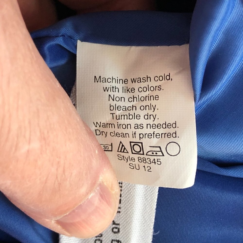 Y2K 12" J. Crew Double Serge Cobalt Blue Lined Pencil Skirt Women's size 4 - NEW - Picture 9 of 10